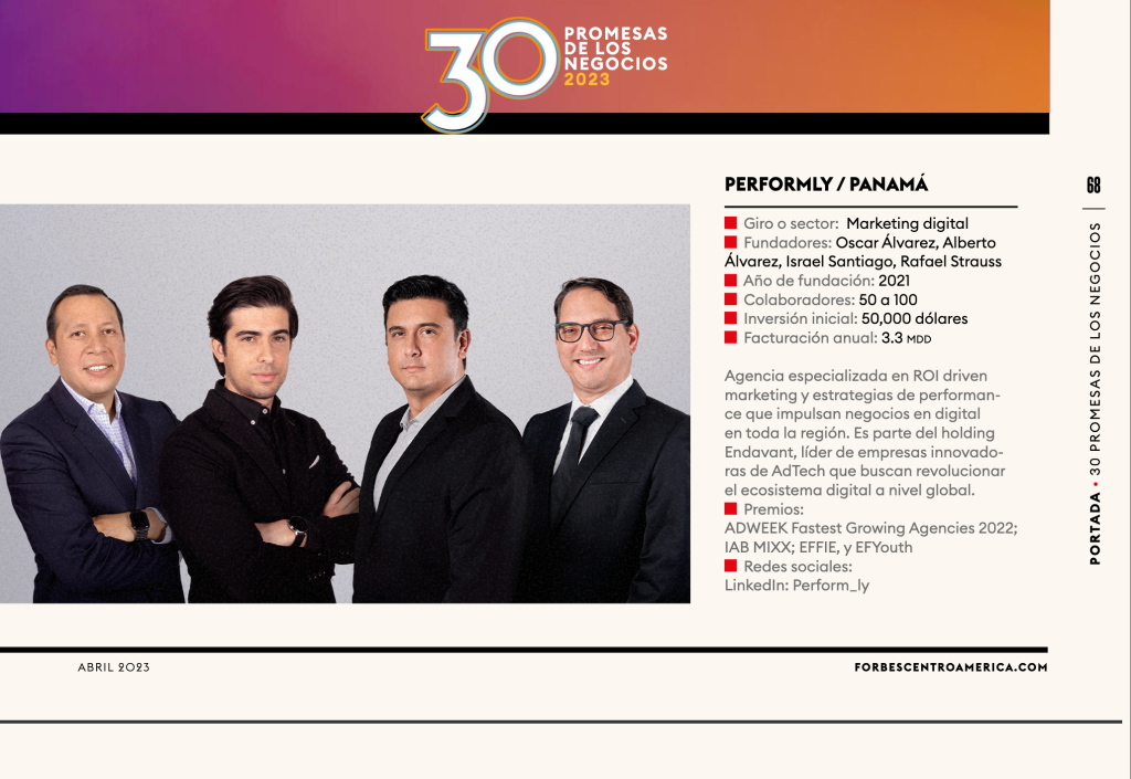 Forbes 30 promesas Performly